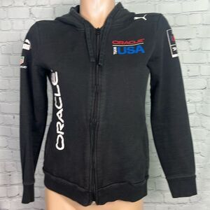ORACLE Tag Heuer Puma Black Racing USA Hoodie Medium 34th America’s Cup Sailing